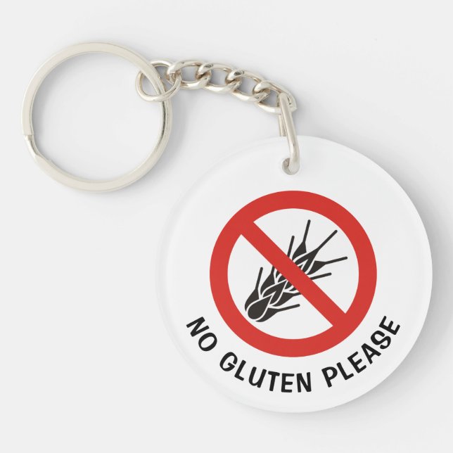 Llavero Sin Rótulo Gluten (Frente)