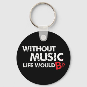 Llavero Sin vida musical sería plana