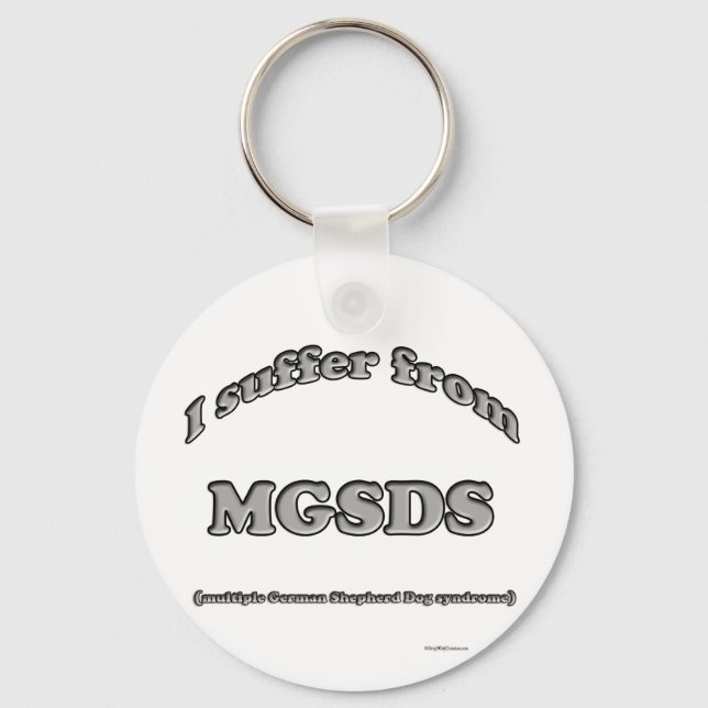 Llavero Síndrome de Pastor Alemán - Keychain (Anverso)