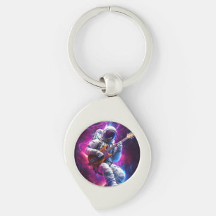 Llavero Sinfonía del vacío Astronauta Neon Cyberpunk