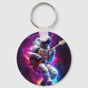 Llavero Sinfonía del vacío Astronauta Neon Cyberpunk