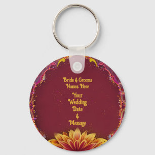 Llavero Sinfonía floral: Colección de elegancia Boda