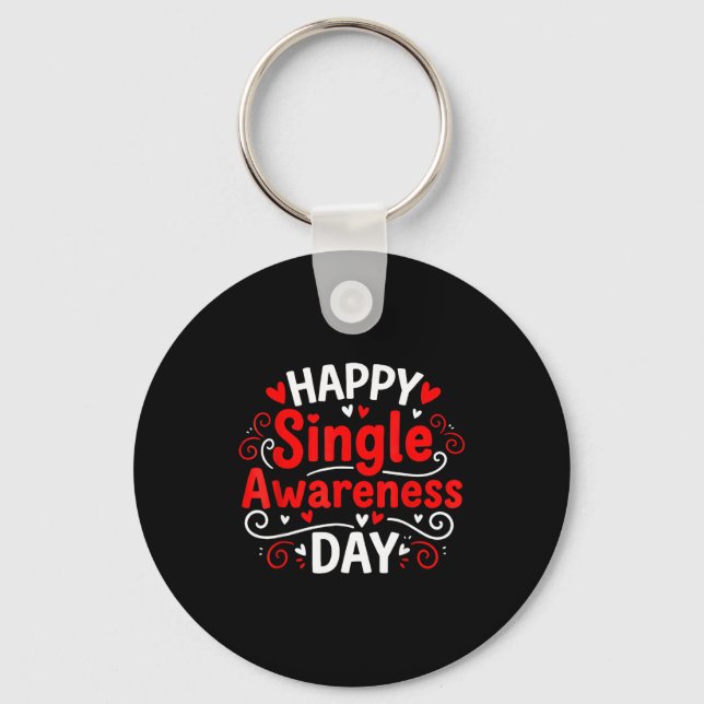Llavero Single Awareness Day Funny Anti-valentine Humor De (Anverso)
