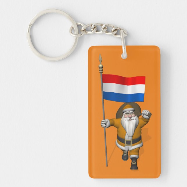 Llavero Sinterklaas Con Finalización De Los Países Bajos (Frente)