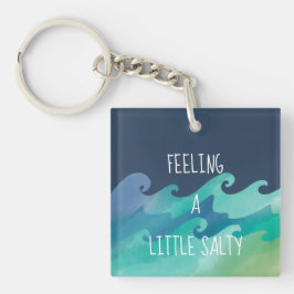 Llavero Sintiendo un pequeño Keychain acrílico de vida sal
