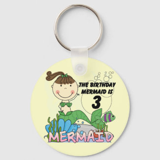Llavero Sirena 3 camisetas de cumpleaños y regalos