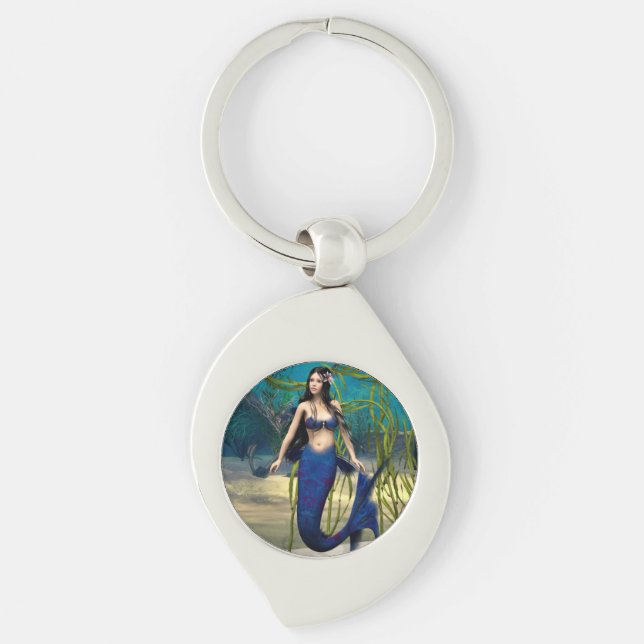Llavero Sirena Azul (Anverso)