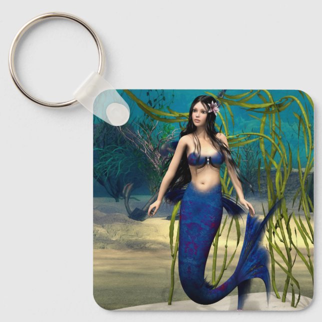 Llavero Sirena Azul (Anverso)