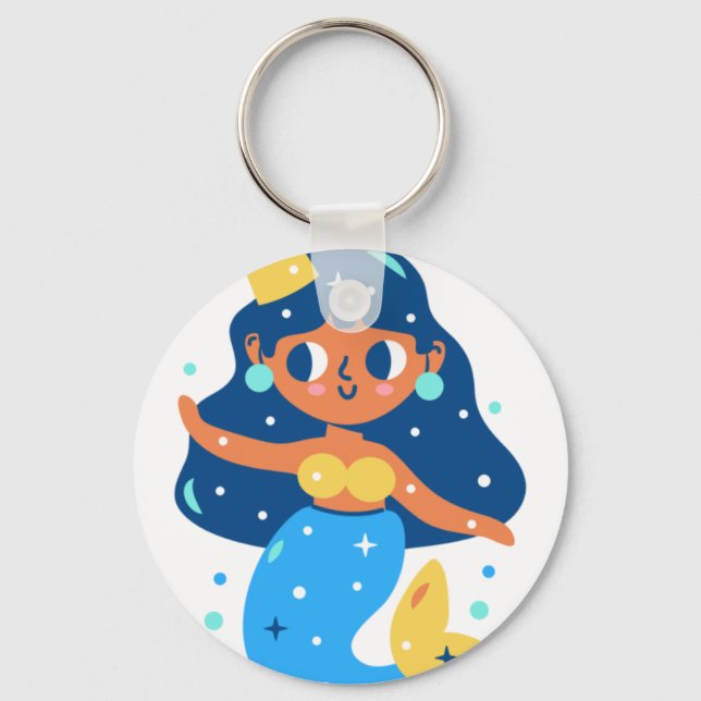 Llavero Sirena azul (Anverso)