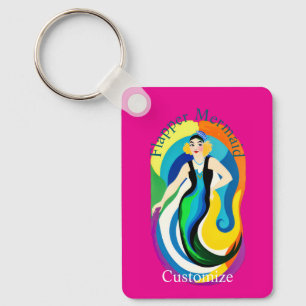Llavero Sirena Colorida de Flapper Thunder_Cove
