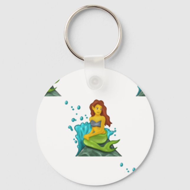 Llavero sirena de emoji (Anverso)