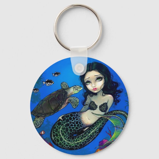 Llavero Sirena de tortuga marina (Anverso)