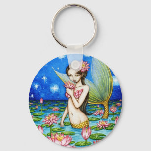 Llavero Sirena del lirio de la luz de las estrellas
