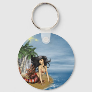 Llavero Sirena en la cadena Beach Keychain