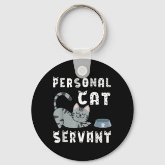 Llavero Sirviente de gato personal divertido gato