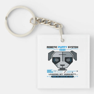 Llavero Sistema de Cachorro Robótico Error 404 Perro Ciber
