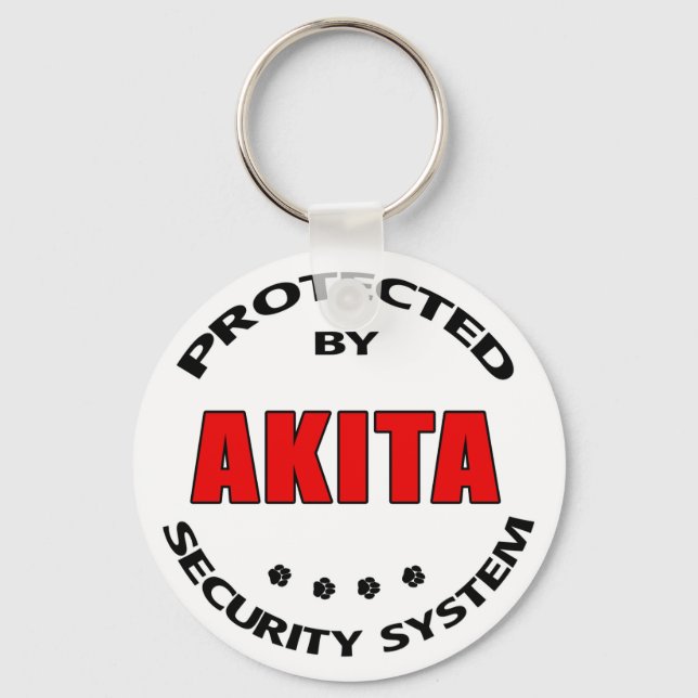 Llavero Sistema de seguridad de Akita (Anverso)
