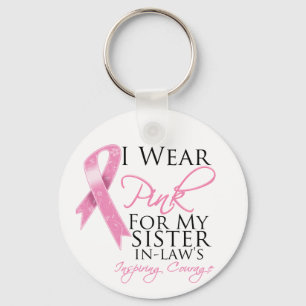 Llavero Sister-in-Law Inspiring Courage Breast Cancer