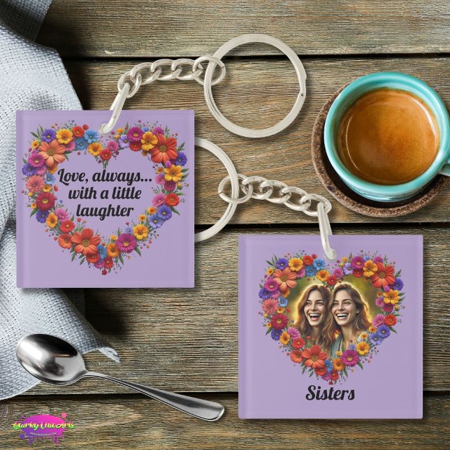 Llavero Sisterly Love in Bloom Acrylic Keychain (Subido por el creador)