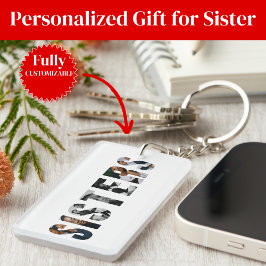 Llavero Sisters Photo Collage Keychain Gift for Sister