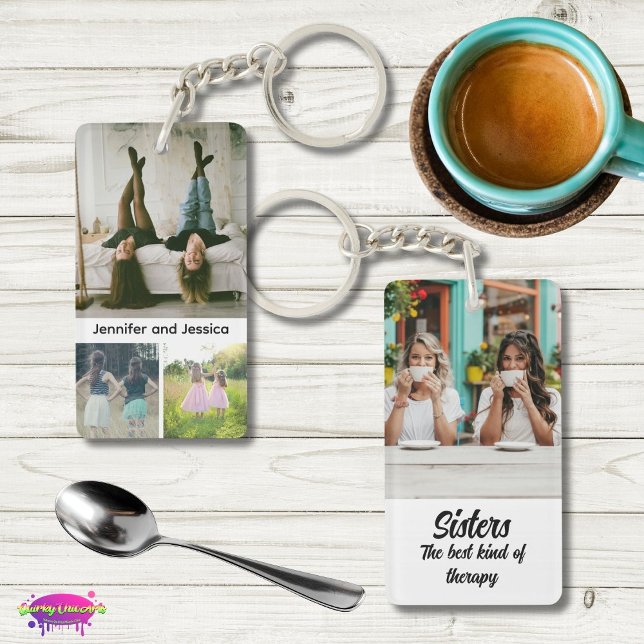 Llavero Sisters Photo Collage with Names, Best Therapy (Subido por el creador)