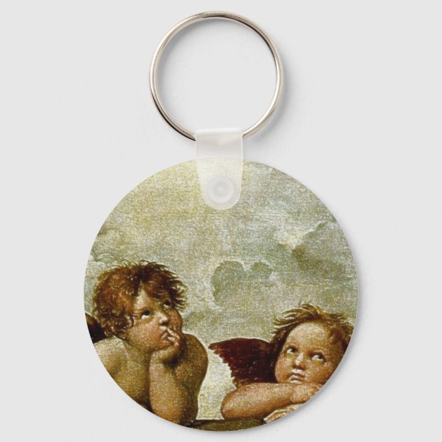 Llavero "Sistine Madonna" de Raphael (alrededor de 1513) ( (Anverso)
