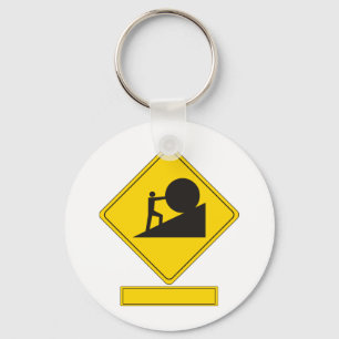 Llavero Sisyphus Road Sign