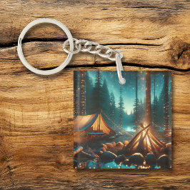 Llavero Sitio de acampada con luces de Bonito