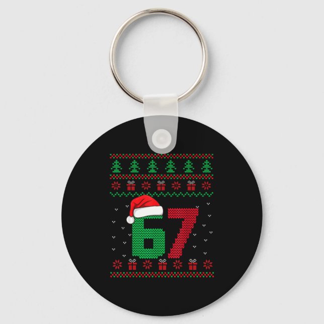 Llavero Six Seven Christmas 6 7 Ugly Christmas Sweater  (Anverso)