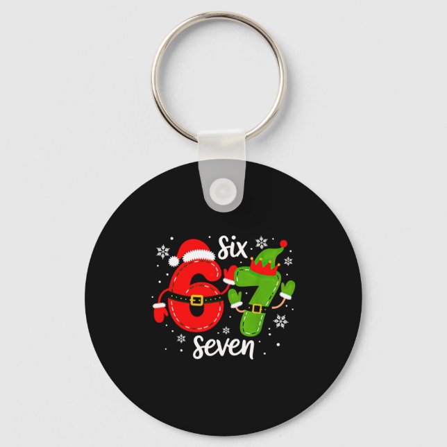 Llavero Six Seven Meme Christmas 67 Xmas  (Anverso)