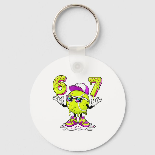 Llavero Six Seven Meme Tennis Ice Cream Drip 67 For Kids B (Anverso)
