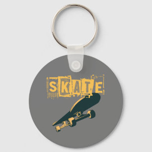 Llavero Skateboard con Skate Text