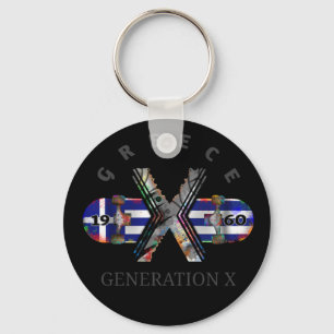 Llavero Skateboard Generation X Greece de los años 1960