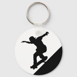 Llavero Skateboard Skateboarding Fun Silhouette