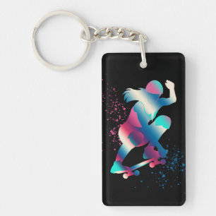 Llavero Skateboarder femenino