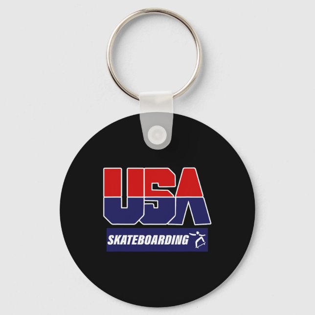 Llavero Skateboarding Usa  (Anverso)