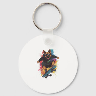 Llavero Skater Shepherd � Guay Skateboard Dog