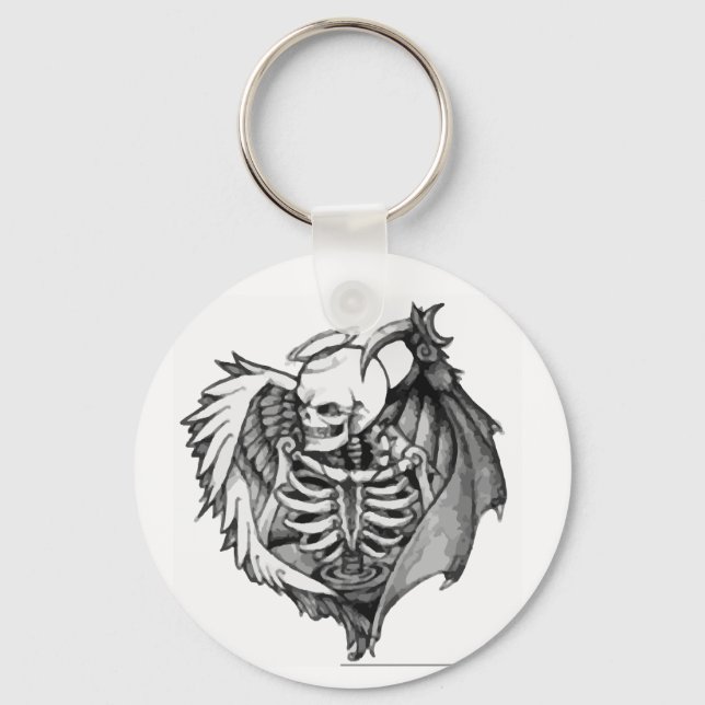 Llavero Skelaton Con Alas (Anverso)