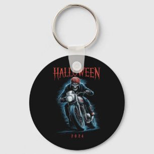 Llavero Skeleton Biker On Motorcycle Halloween 2024 Spooky