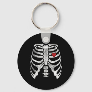 Llavero Skeleton Corazón Rib Cage Rayos X Niños adultos Di