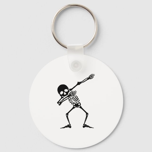 Llavero Skeleton dabbing - camisa de los hombres del cráne (Anverso)
