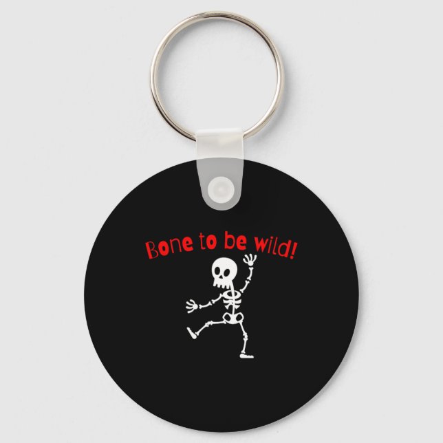Llavero Skeleton Dancing Halloween Funny Bone Wild (Anverso)