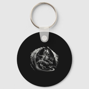 Llavero Skeleton Dragón Mítico Fantasía Respiratoria Ha