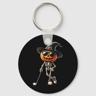 Llavero Skeleton Golf Pumpkin Golfing Golfer Halloween Cos