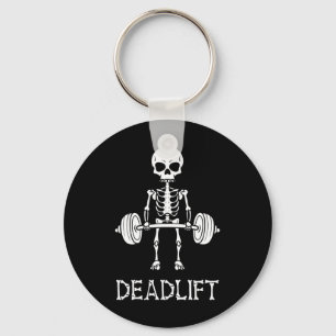 Llavero Skeleton Gym Levantamiento de peso Fitness