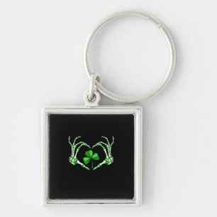 Llavero Skeleton Hand Heart Shamrock St Patricks Day Paddy