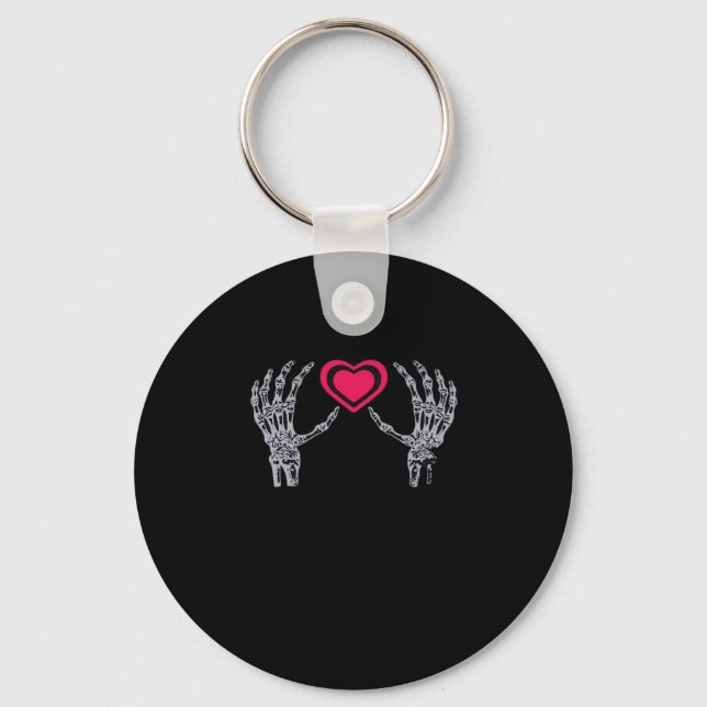 Llavero Skeleton Hands Heart Cute (Anverso)
