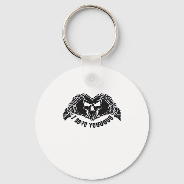 Llavero Skeleton Hands Skull, Diseño De Halloween Para Bac (Anverso)