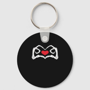 Llavero Skeleton Heart And Hands Funny