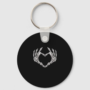Llavero Skeleton Heart And Hands Gothic Halloween